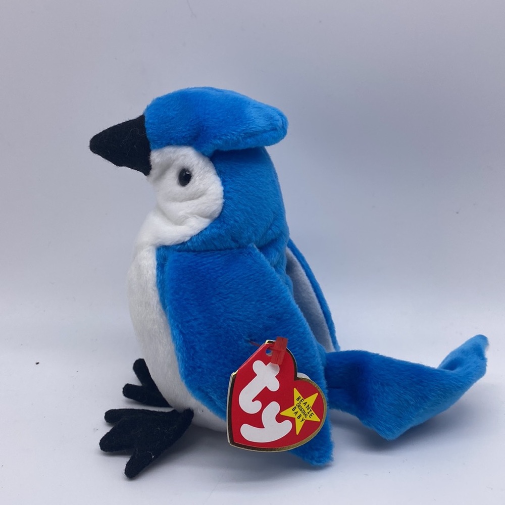 Ty Beanie Baby Rocket the Blue Jay Retired